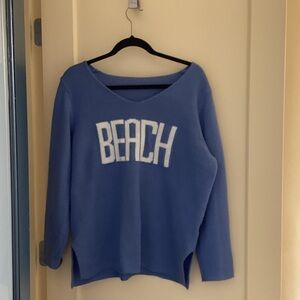 Lightweight sweater blue L